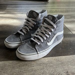 Vans sk8 hi gray womens 9 mens 7.5